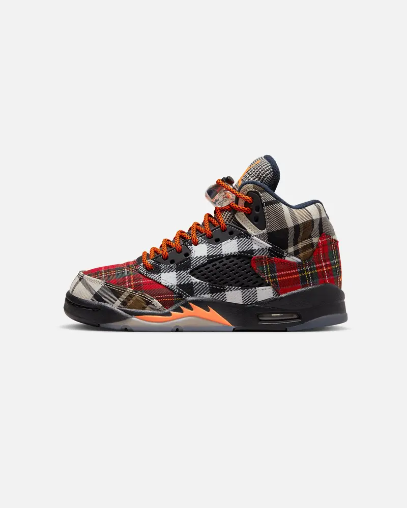 Jordan Kids' Air Jordan 5 Retro Plaid (Gs) Black/Orange 1