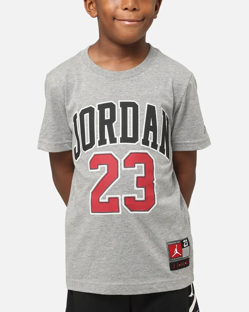 Jordan Kids' Practice Flight T-Shirt Carbon Heather 1