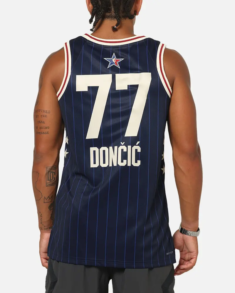 Jordan Luka Dončić All-Star 73Rd Anniversary Swingman Jersey Navy 3