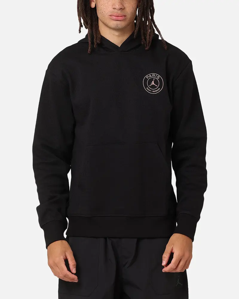 Jordan Paris Saint-Germain Fleece Pullover Hoodie Off Noir/Black 1