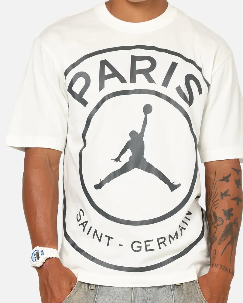 Jordan Paris Saint-Germain Logo T-Shirt Sail 6