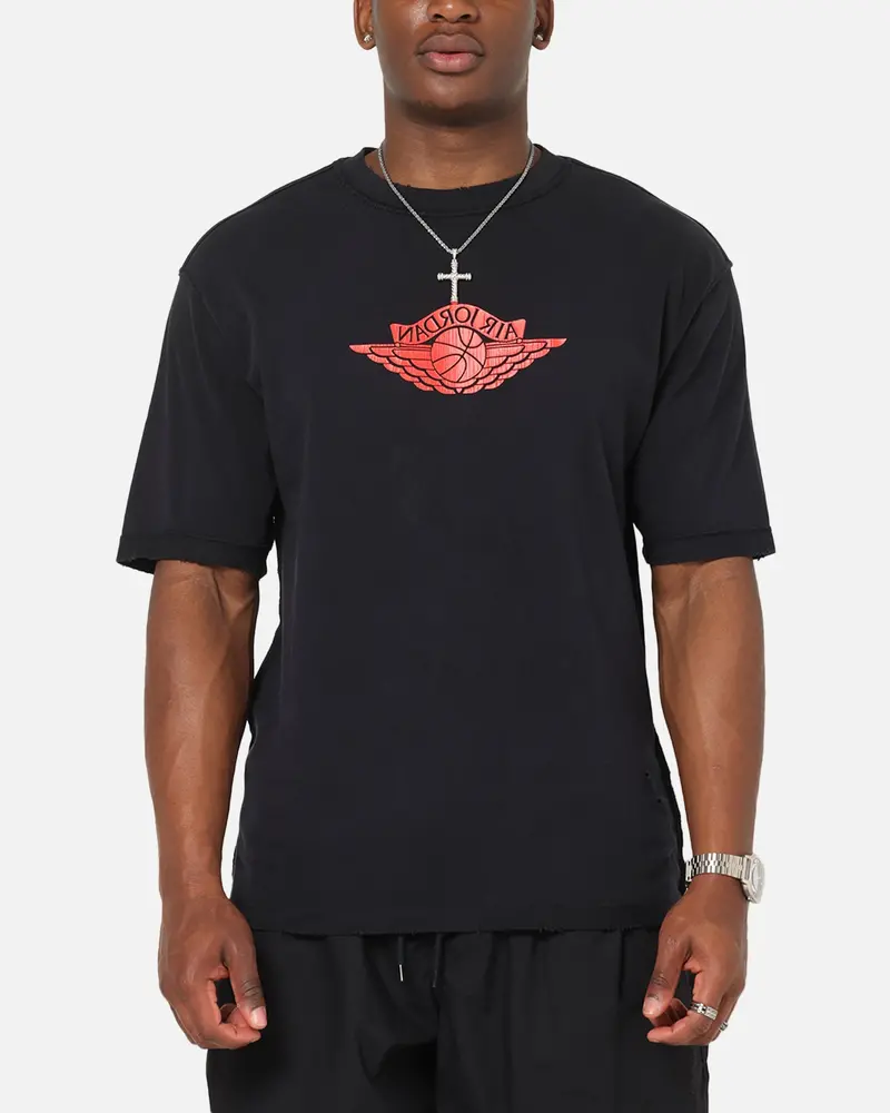 Jordan Rare Air 85 Wash T-Shirt Black/Chile Red 1