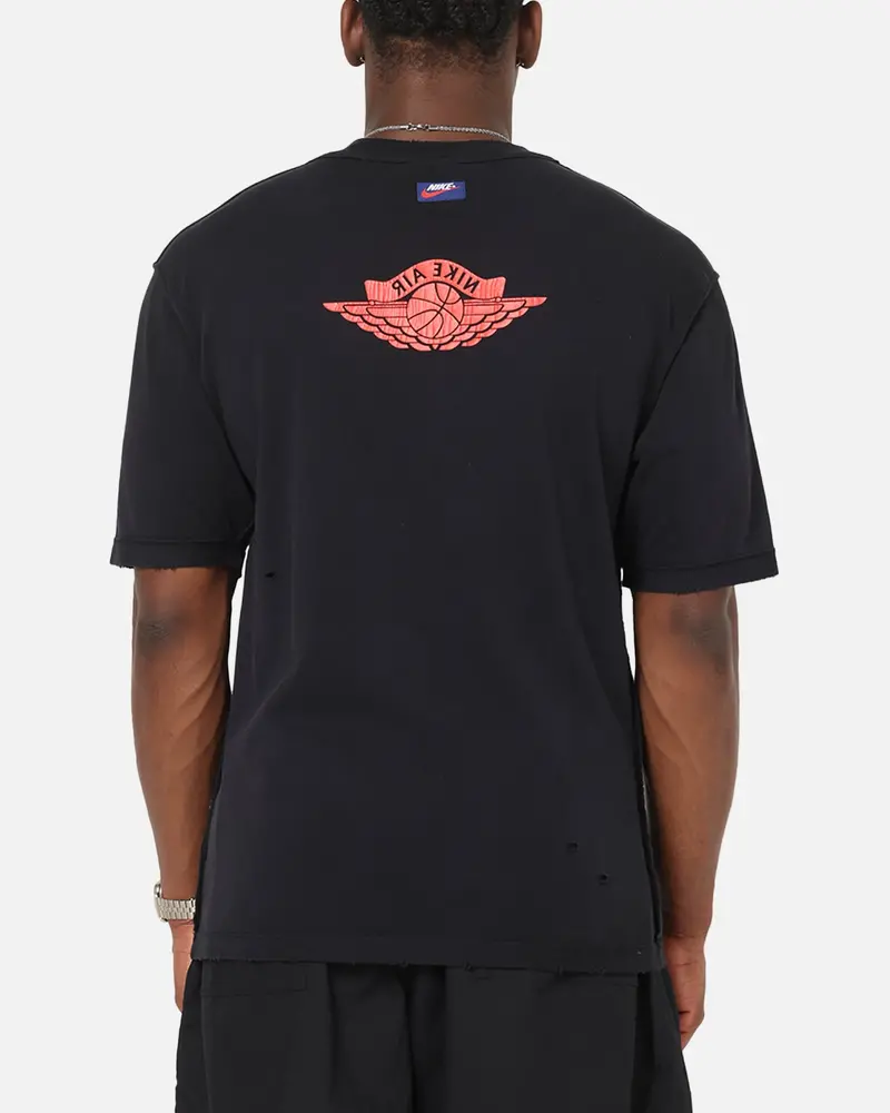 Jordan Rare Air 85 Wash T-Shirt Black/Chile Red 2
