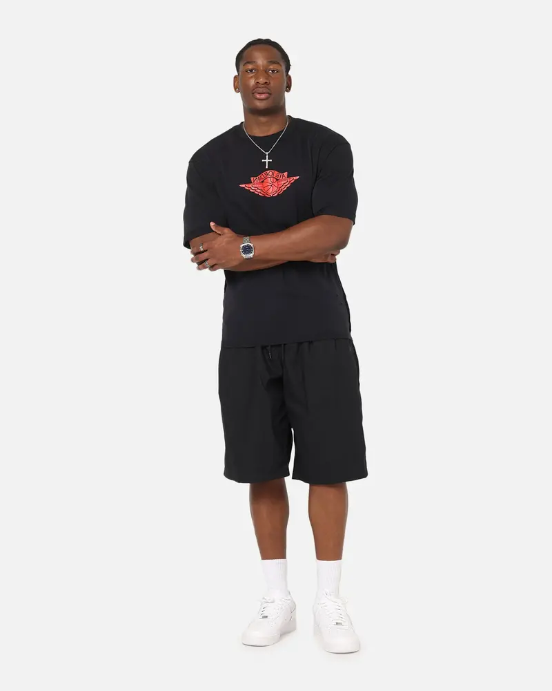 Jordan Rare Air 85 Wash T-Shirt Black/Chile Red 3