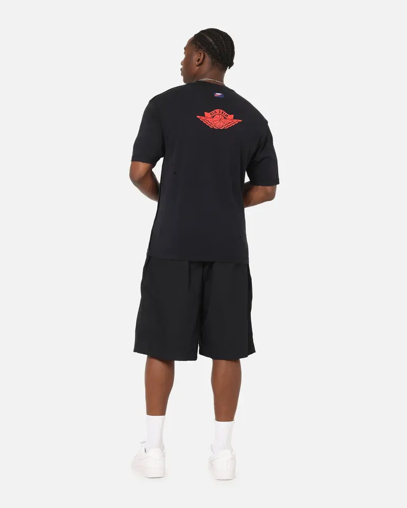 Jordan Rare Air 85 Wash T-Shirt Black/Chile Red 4
