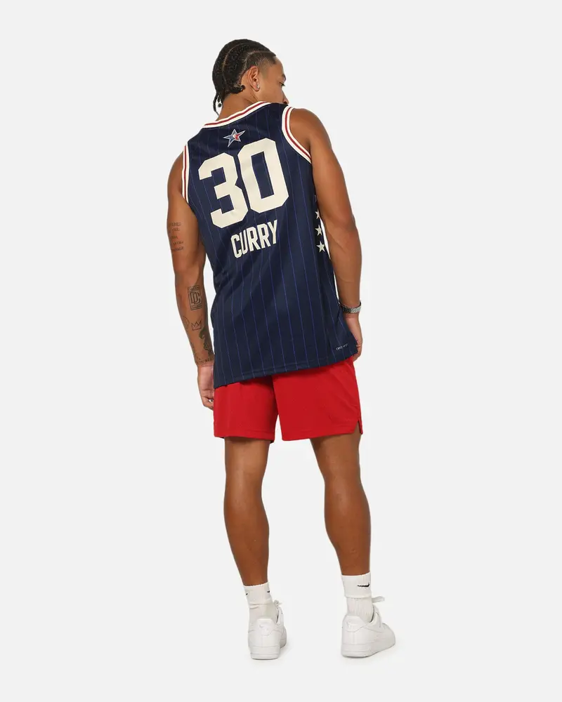 Jordan Stephen Curry All-Star 73Rd Anniversary Swingman Jersey Navy 5