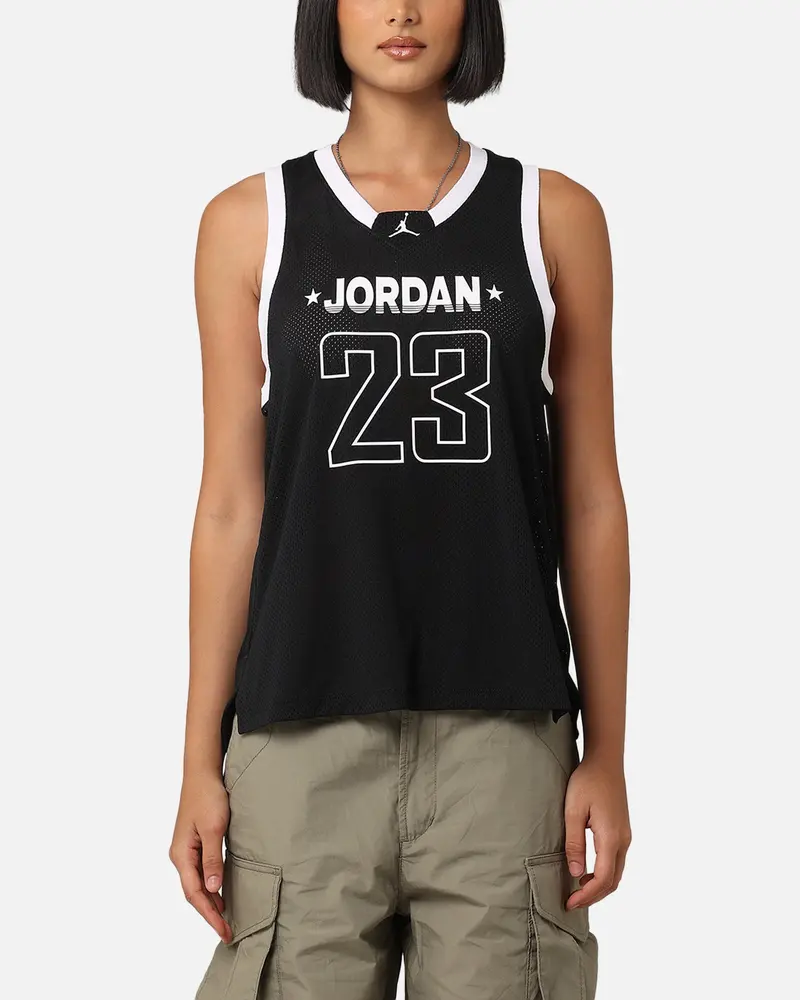 Jordan Women's 23 Jersey Tank Black/White/White 1