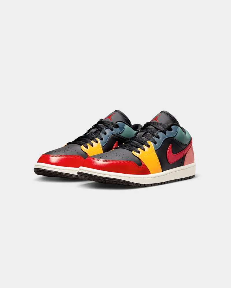 Jordan Women's Air Jordan 1 Low Se "Black Multi" Black/Fire Red 2