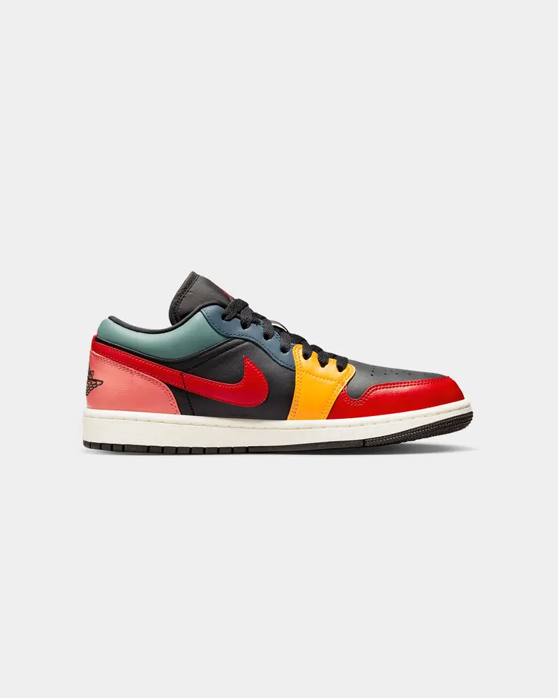 Jordan Women's Air Jordan 1 Low Se "Black Multi" Black/Fire Red 4