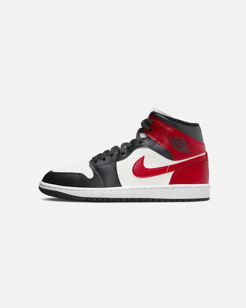 Jordan Women's Air Jordan 1 Mid Sail/Gym Red 1
