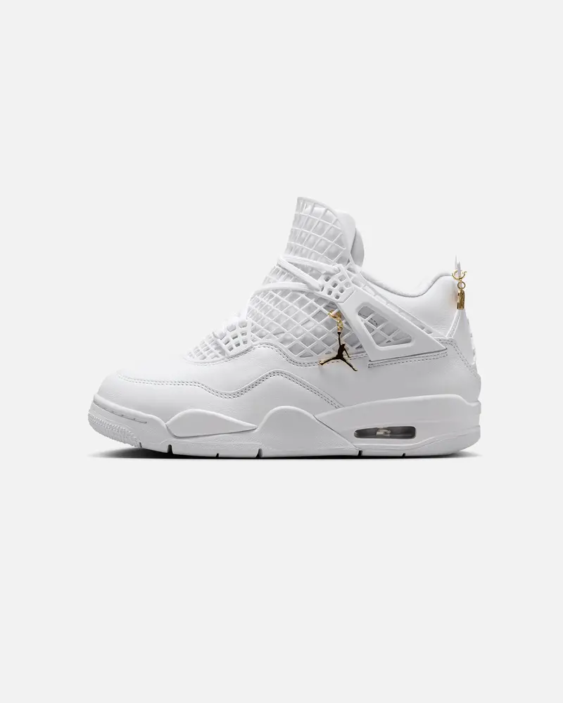 Jordan Women's Air Jordan 4 Net "Triple White" White/Metallic 1