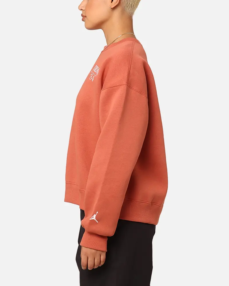 Jordan Women's Brooklyn Fleece Crewneck Dusty Peach/Sail 5