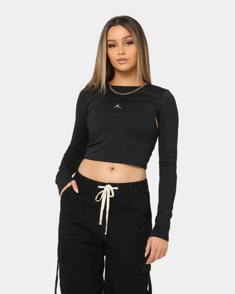 Jordan Women's Sport 2-In-1 T-Shirt Black/Stealth 1