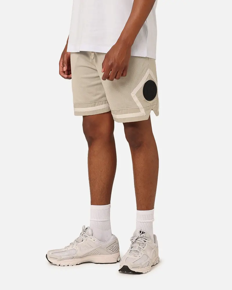 Jordan X Paris Saint-Germain Mesh Diamond Shorts Stone/Magma Orange 1