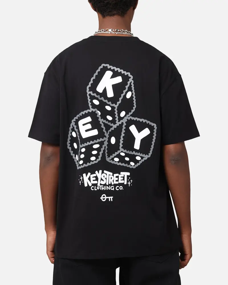 Key Street Dice Vintage T-Shirt Black 1