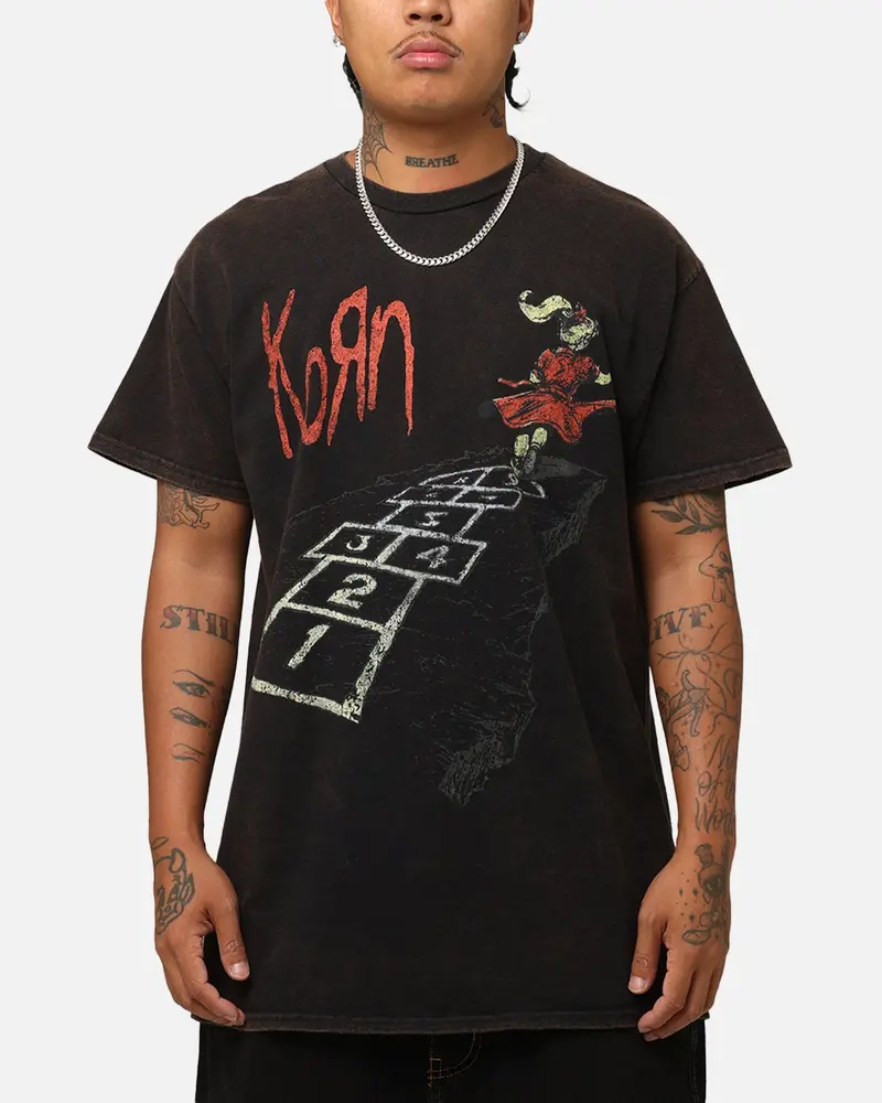 Korn Follow The Leader T-Shirt Black Vintage 1