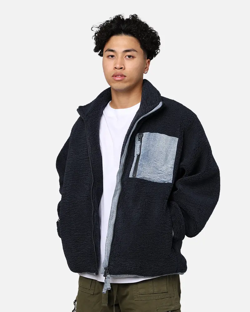 Ksubi Ice Breaker Zip Through Punk Jacket Navy 1