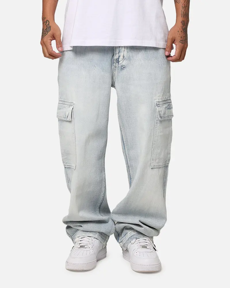 Ksubi Riot Cargo Pant Blue Ice Denim 1