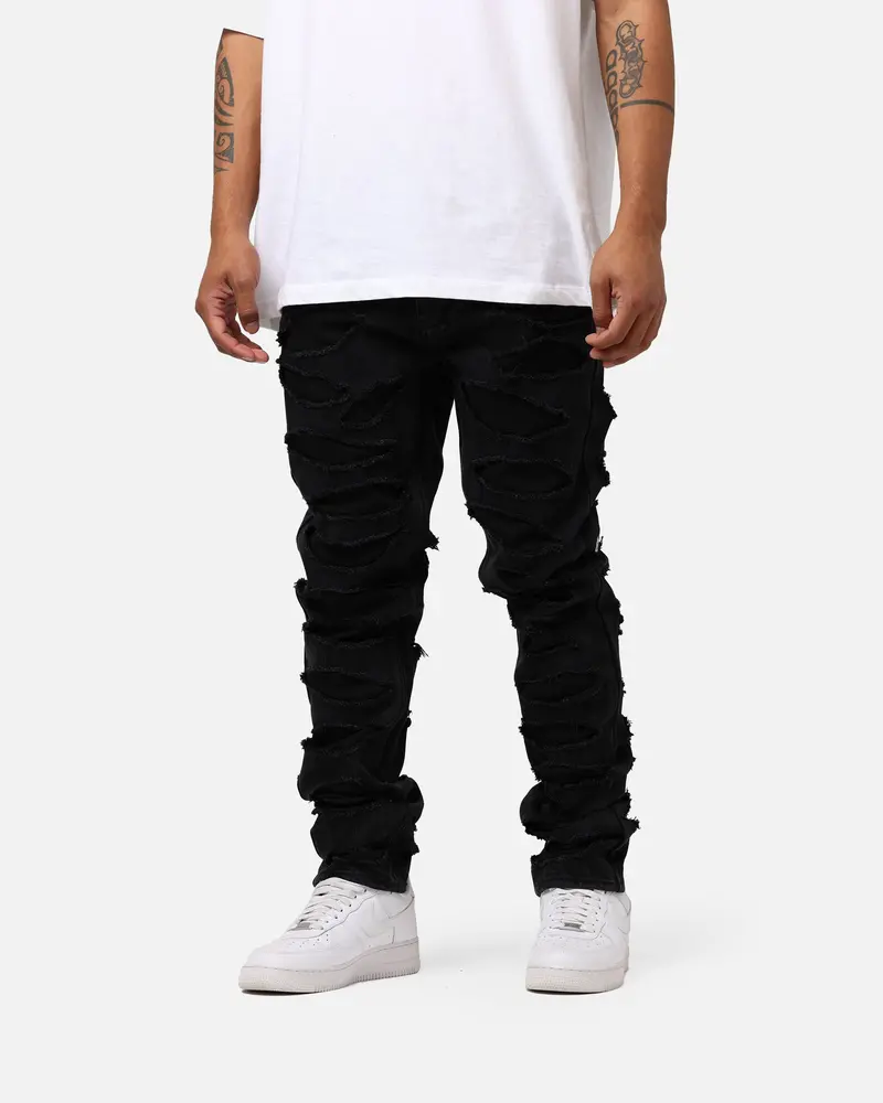 Ksubi X Trippie Redd Chitch Shredded Jeans Black 1