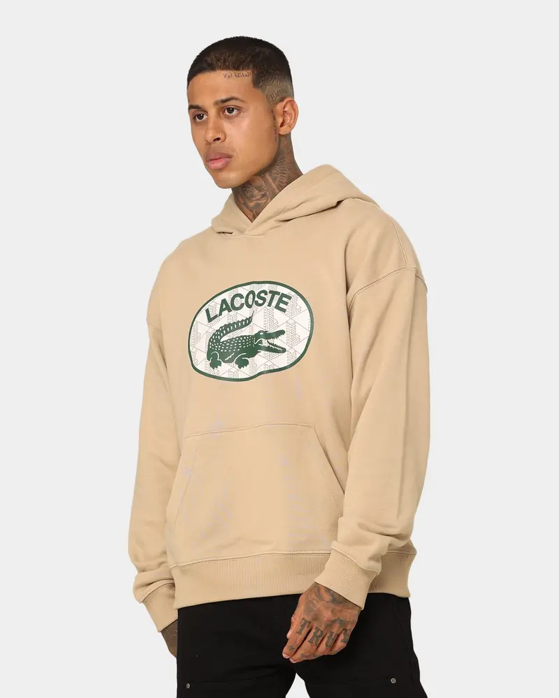Lacoste Monogram Logo Hoodie Viennese 1