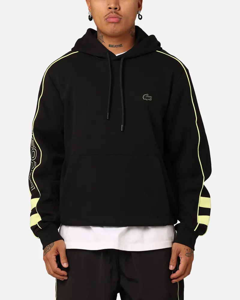 Lacoste Transitional Active Logo Hoodie Black 1