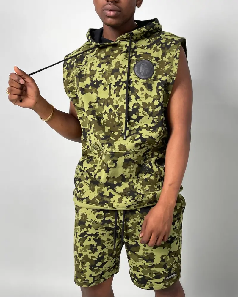 Last Kings Pharaoh Camo Sleeveless Hoodie Camo 1