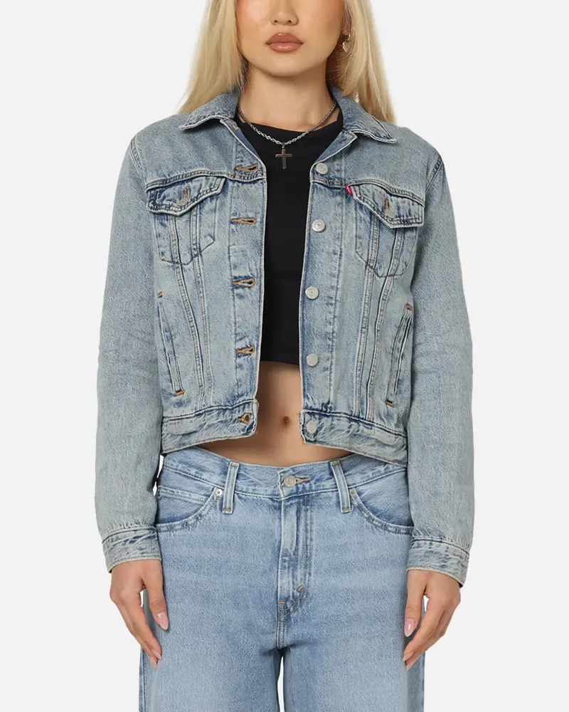 Levi Strauss And Co Women's Original Trucker Jacket Blue 1