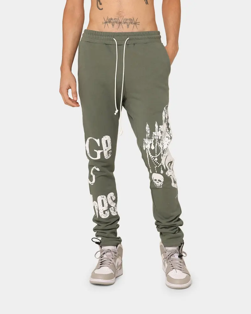 Lifted Anchors Corporate Sweat Pants Olive 1