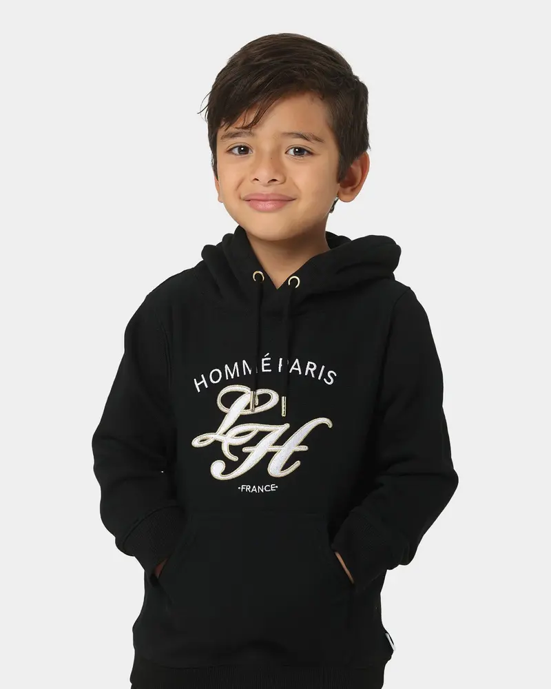 Lil Homme Kids' Revolution Classic Hoodie Black 1