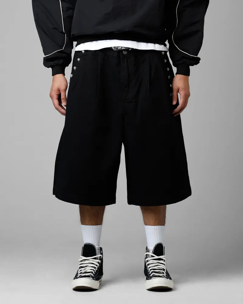 Loiter 3 Quarter Shorts Black 1