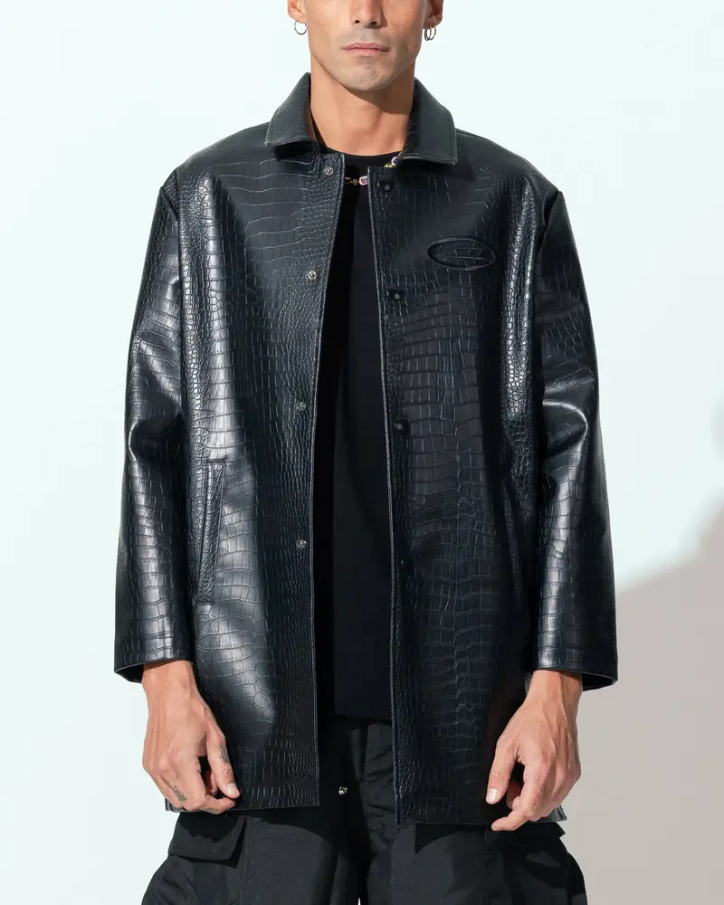 Loiter Atmosphere Trench Coat Black 1