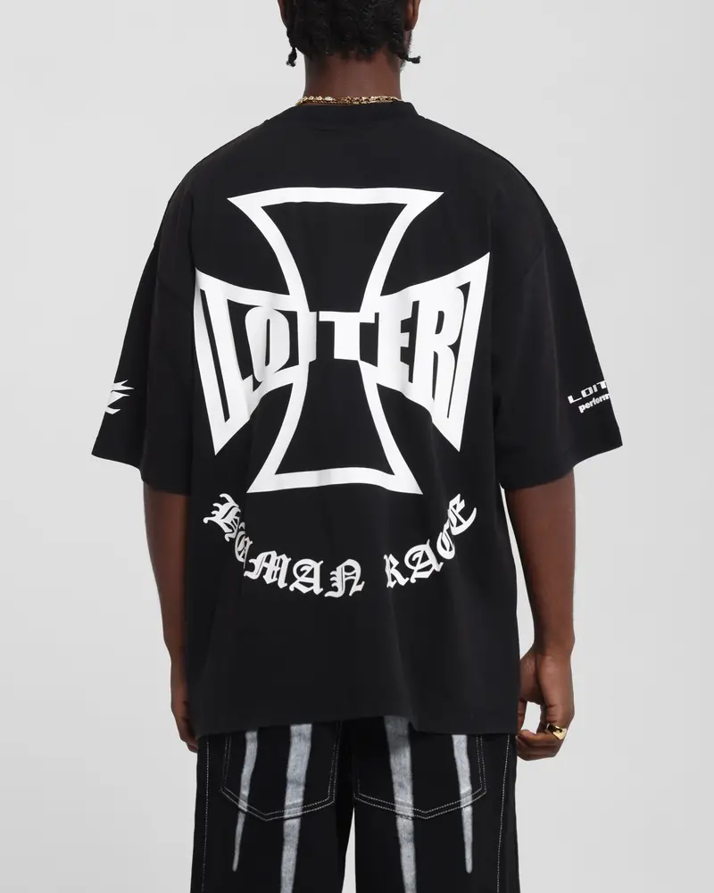 Loiter Biker Vintage T-Shirt Vintage Black 2