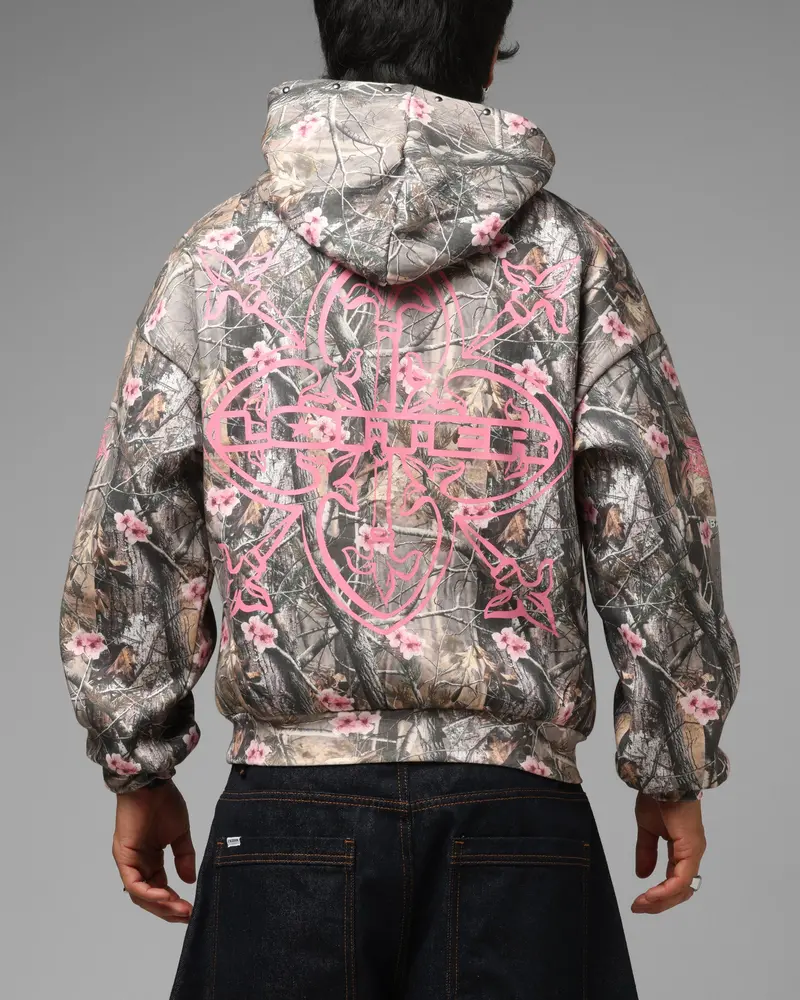 Loiter Blade Hoodie Pink Real Tree 1