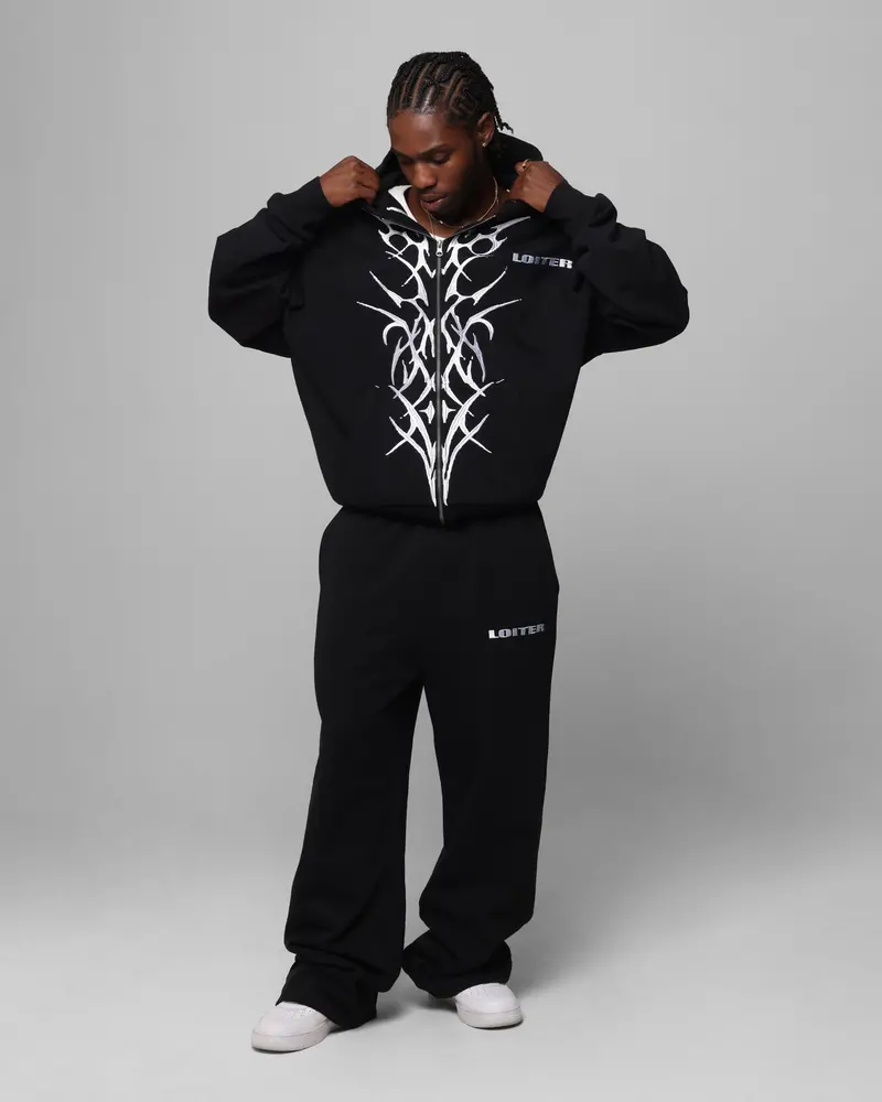 Loiter Blood Born Zip Hoodie Black 3