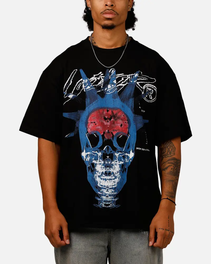 Loiter Brain Rot Vintage T-Shirt Black 1
