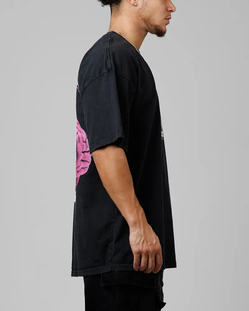 Loiter Brain Rot Vintage T-Shirt Black Acidwash 4