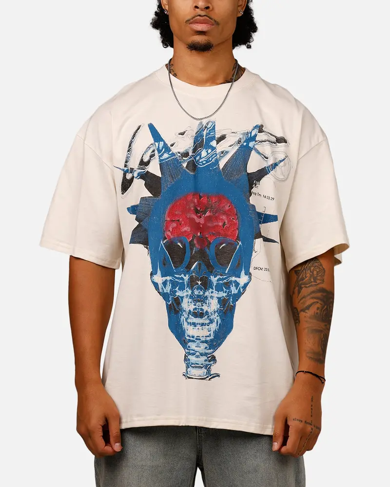 Loiter Brain Rot Vintage T-Shirt Off White 1