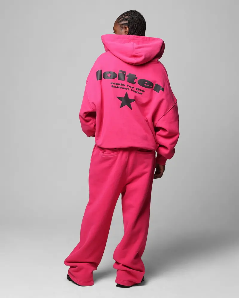 Loiter Celestial Full Zip Hoodie Pink 4