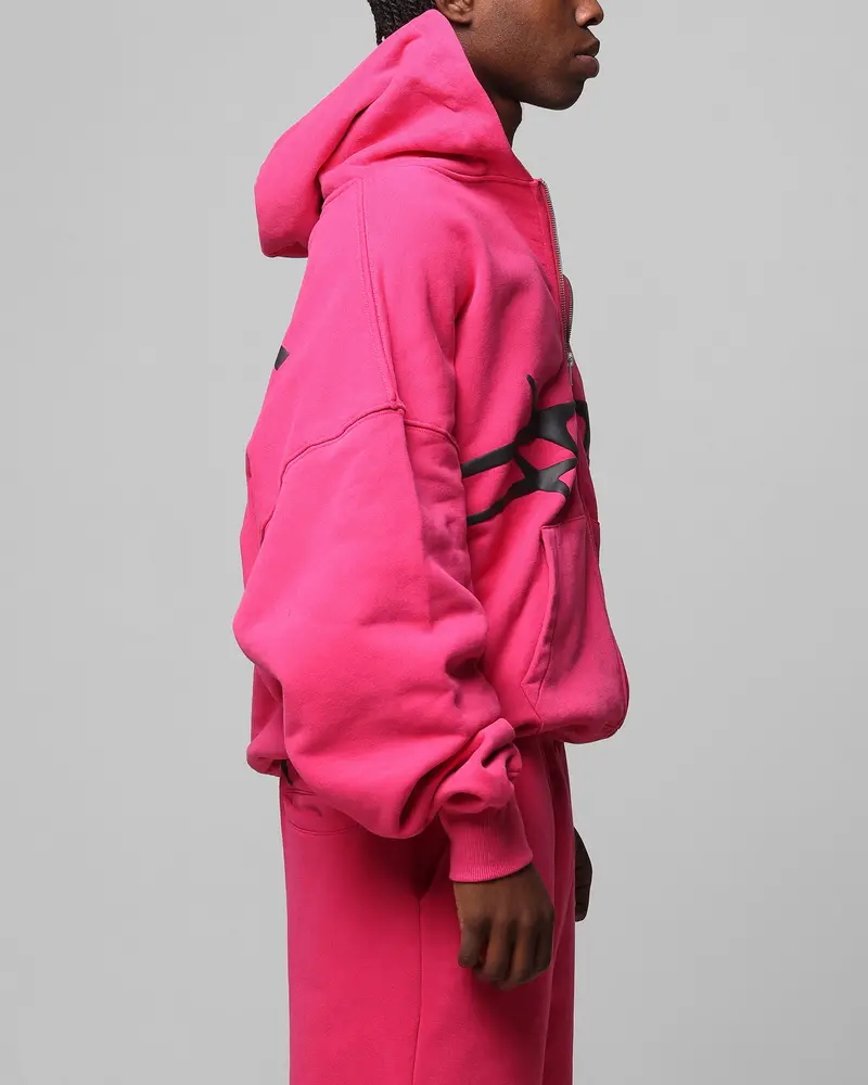 Loiter Celestial Full Zip Hoodie Pink 5