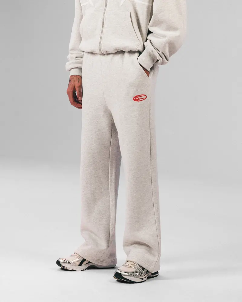 Loiter Celestial Sweat Pants Light Grey Marl 1