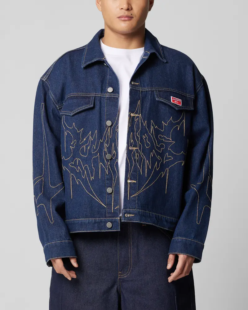 Loiter Chaos Denim Jacket Indigo 1