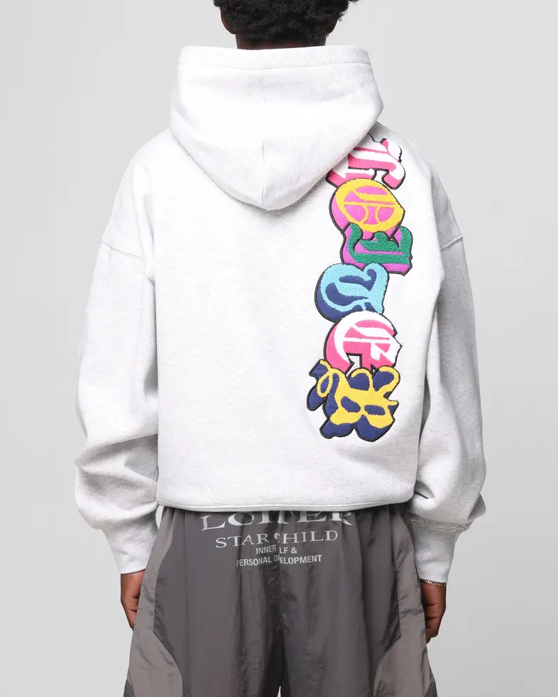 Loiter Chenille Premium Hoodie Grey Marle 1