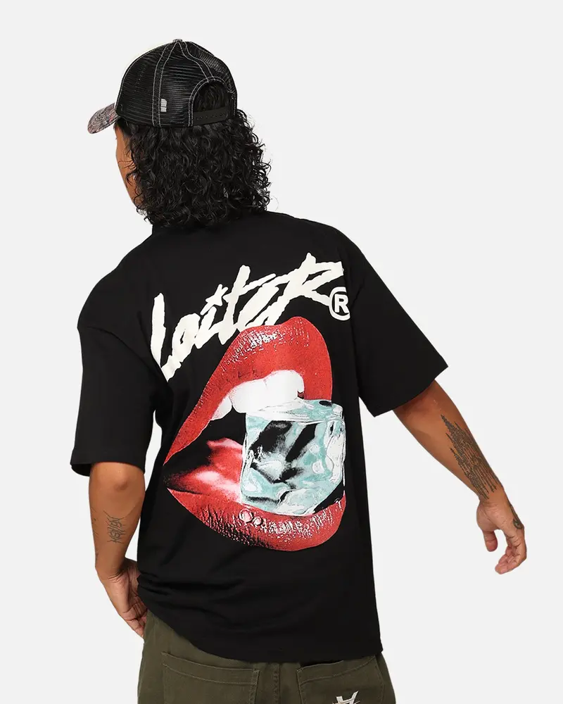 Loiter Cold Lips T-Shirt Black 1