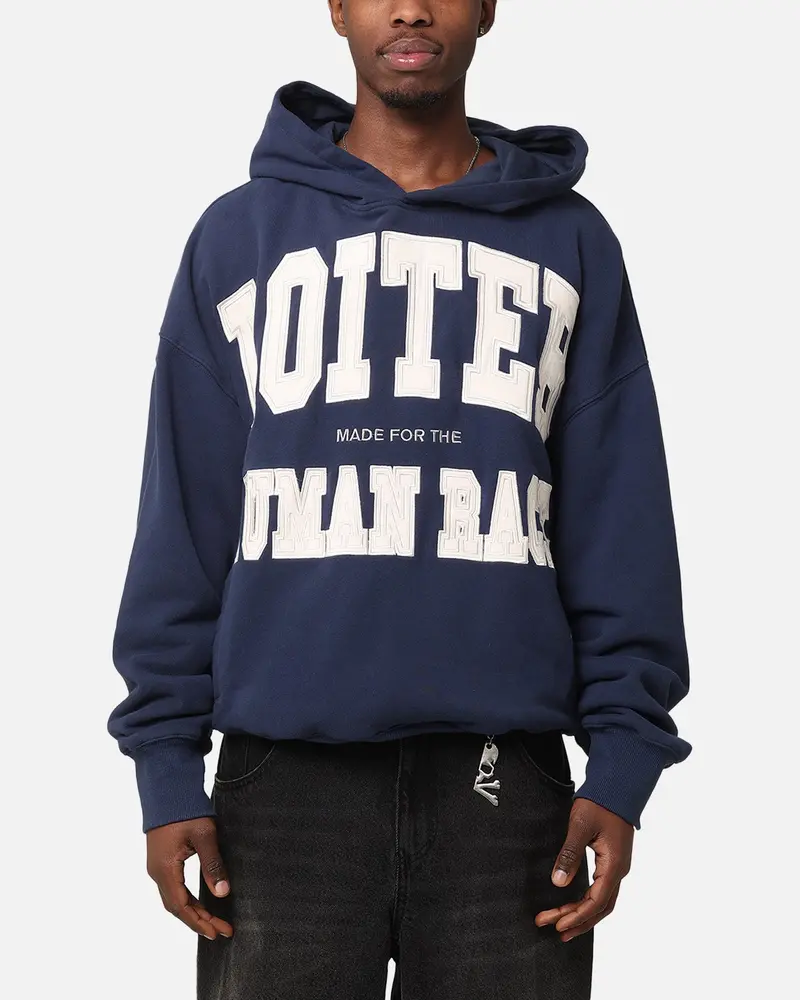 Loiter College Dropout Hoodie Navy 1