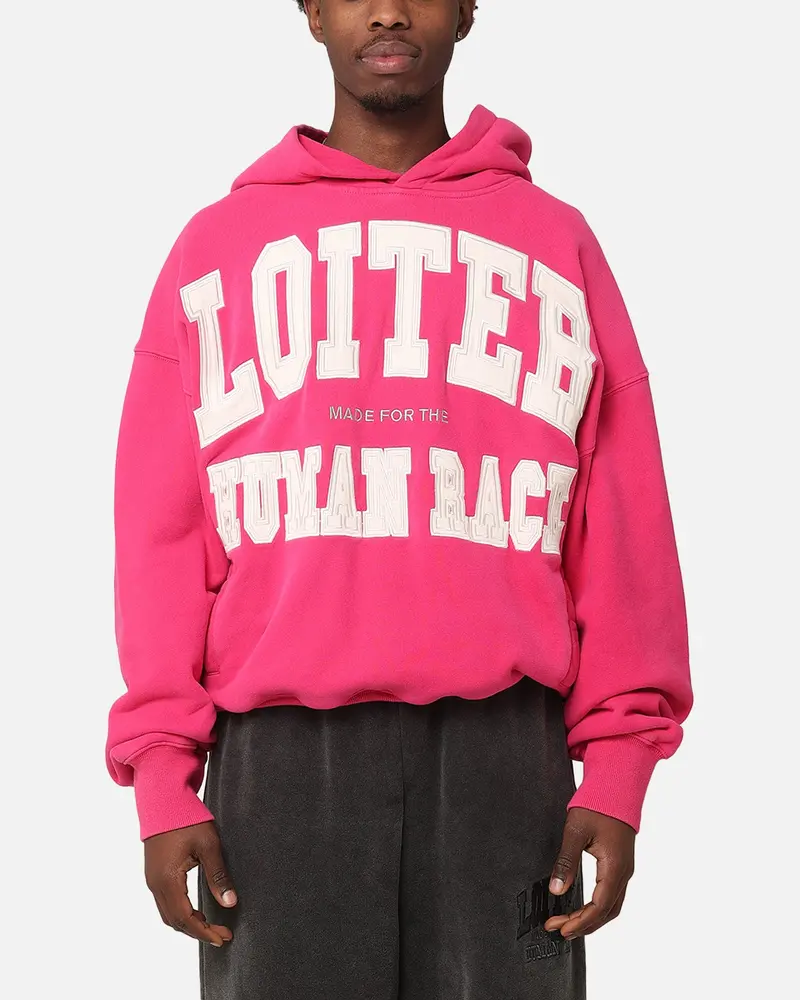 Loiter College Dropout Hoodie Pink 1