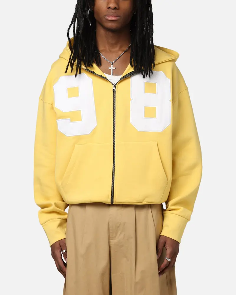Loiter Cosmos Zip Hoodie Yellow 1