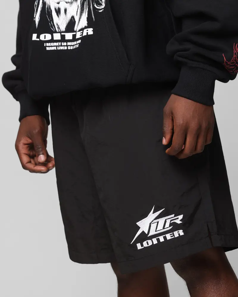 Loiter Cyber Beach Shorts Black 3