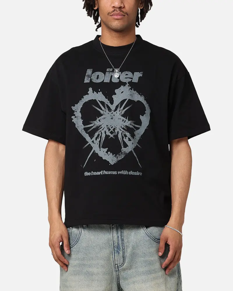 Loiter Desire T-Shirt Black 1