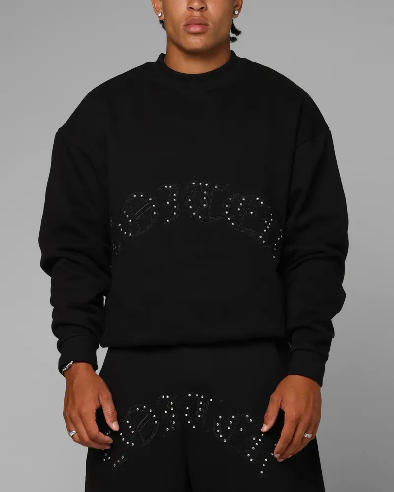 Loiter Destruct Crewneck Black 1