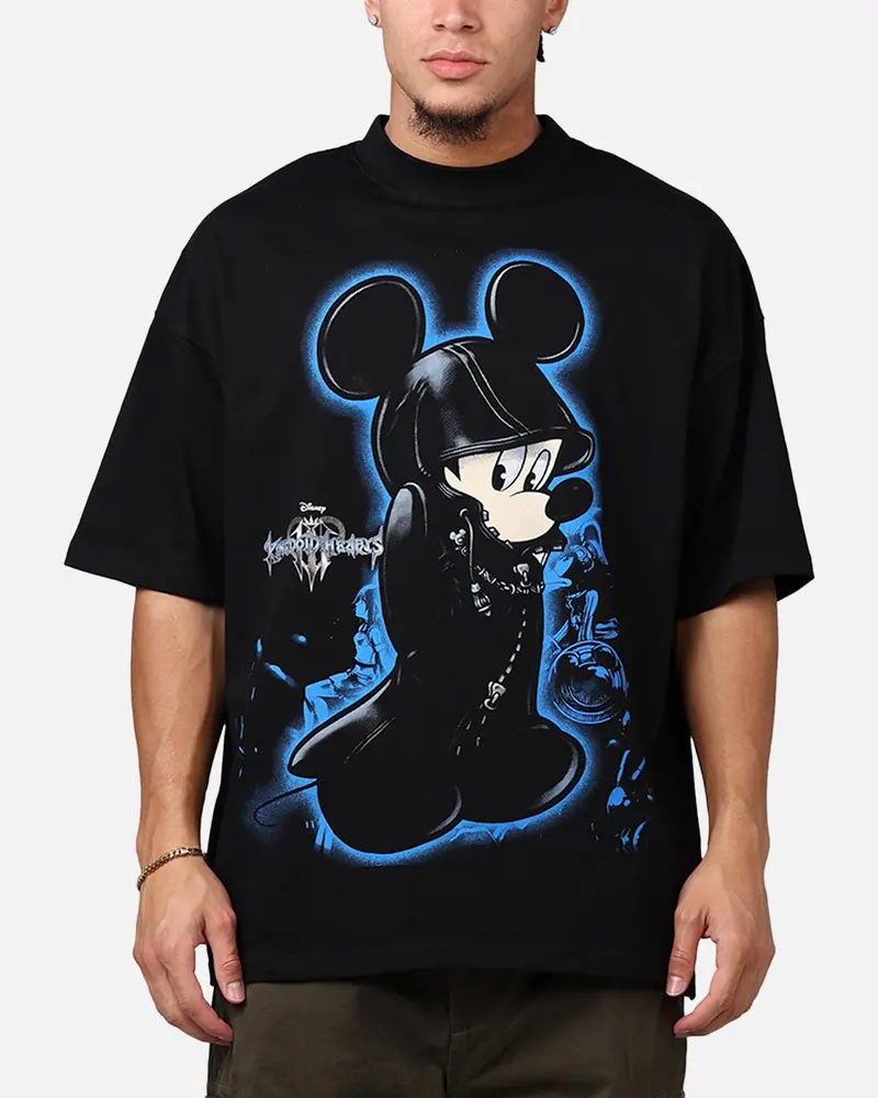 Loiter Disney Kingdom Hearts King Mickey Mockneck T-Shirt Black 1